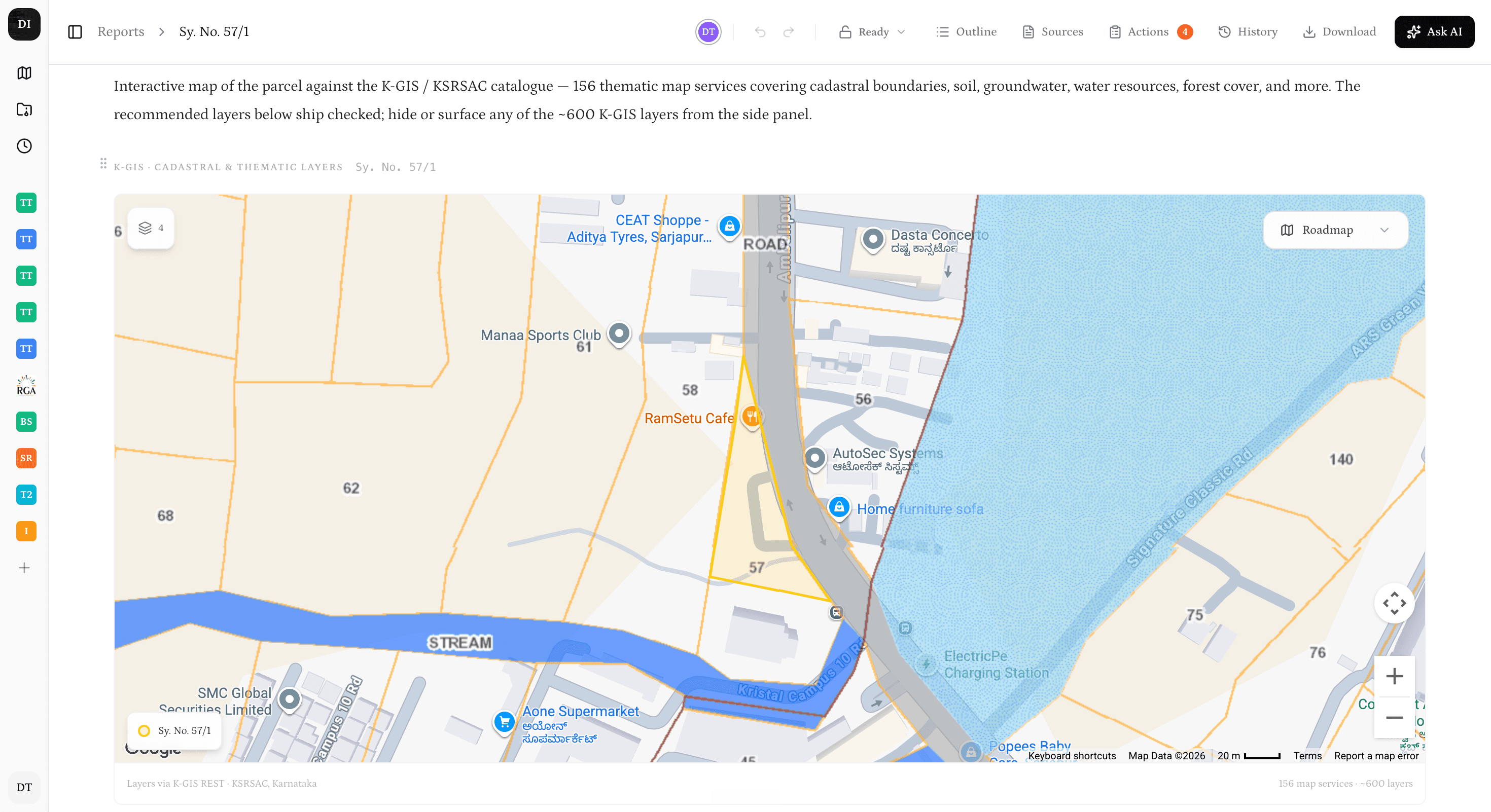 Land usage intelligence